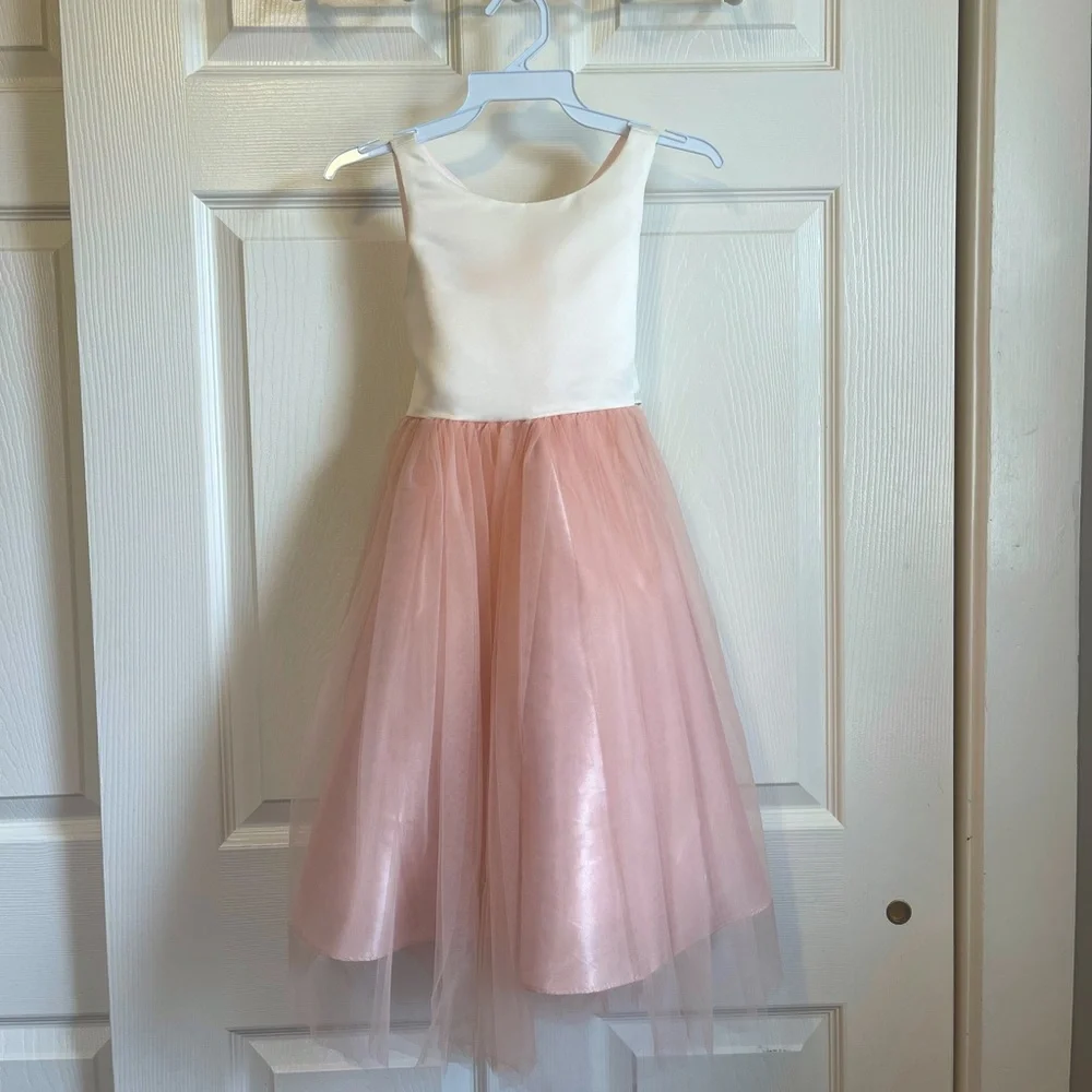 Silk Top Tulle Bottom Dress - Picture 9 of 12